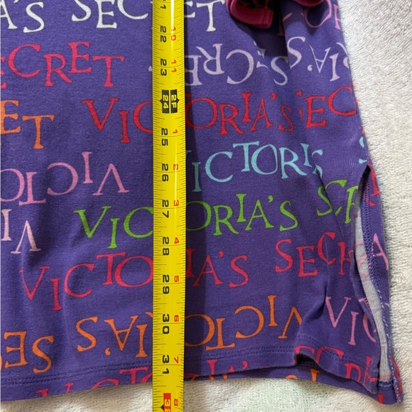 Victoria's Secret Logo Night Shirt Pajamas Long/Short Sleeve Cotton Sz M - Picture 14 of 14